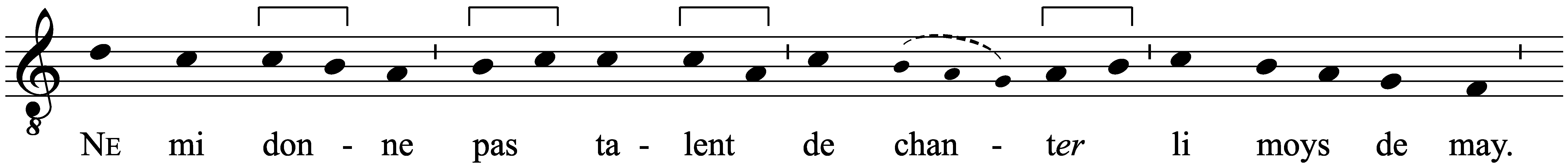 Work musical notation